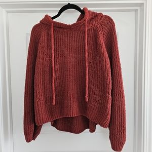 Cozy Cropped Rust colored Hoodie